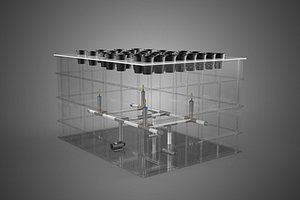 3D FARM GARDEN AEROPONIC MISTING CHAMBER NUTRIENT DELIVERY SPRAYER