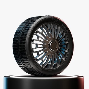 High Detail Wheel 3D Model 4K PBR Textures Game Ready Asset Low-poly 3D model 3D model