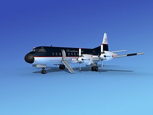 3d 3ds propellers l188 electra lockheed