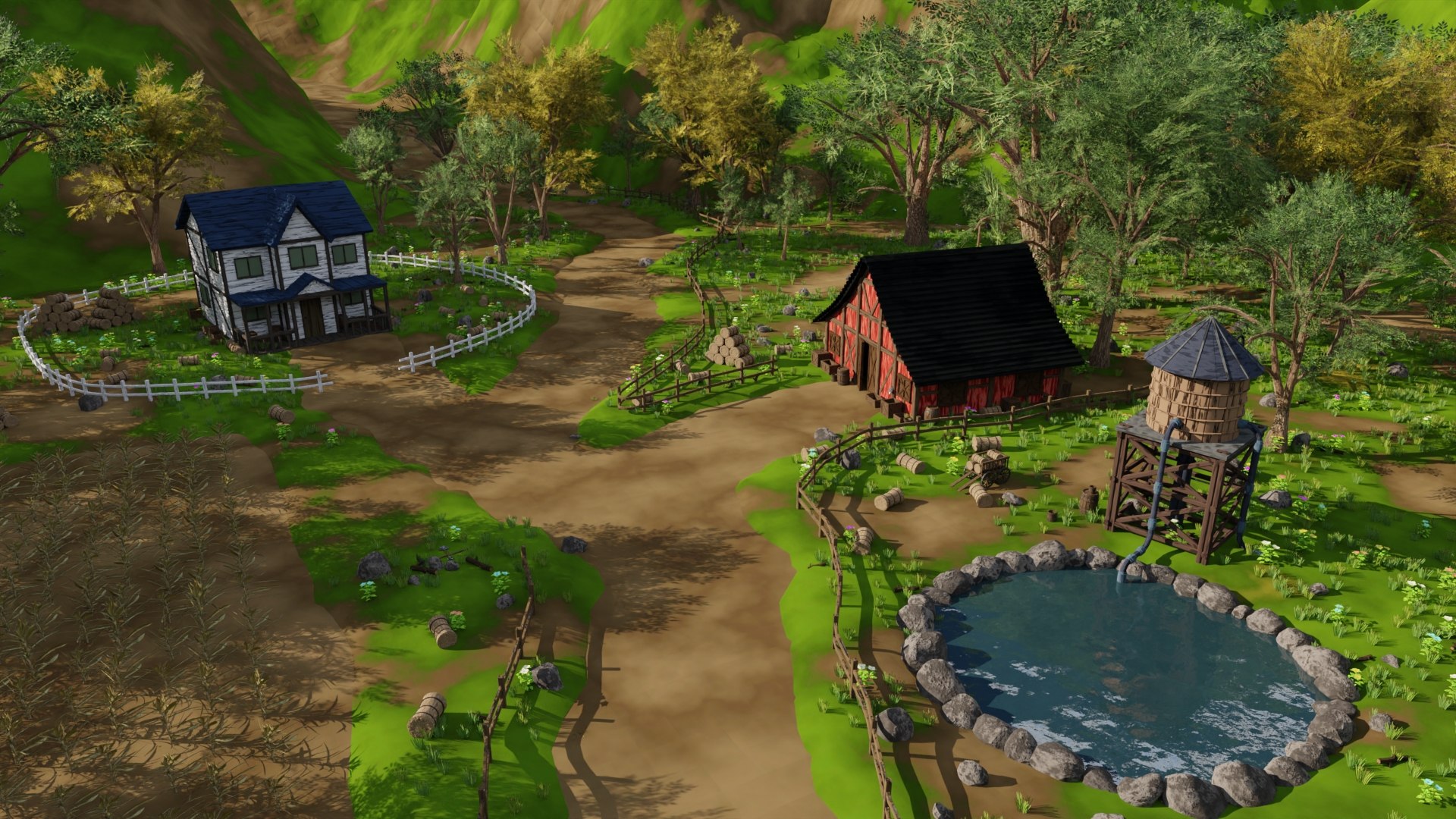 3D Model Farm Field - TurboSquid 2155568