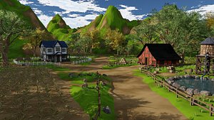 3D model farm field
