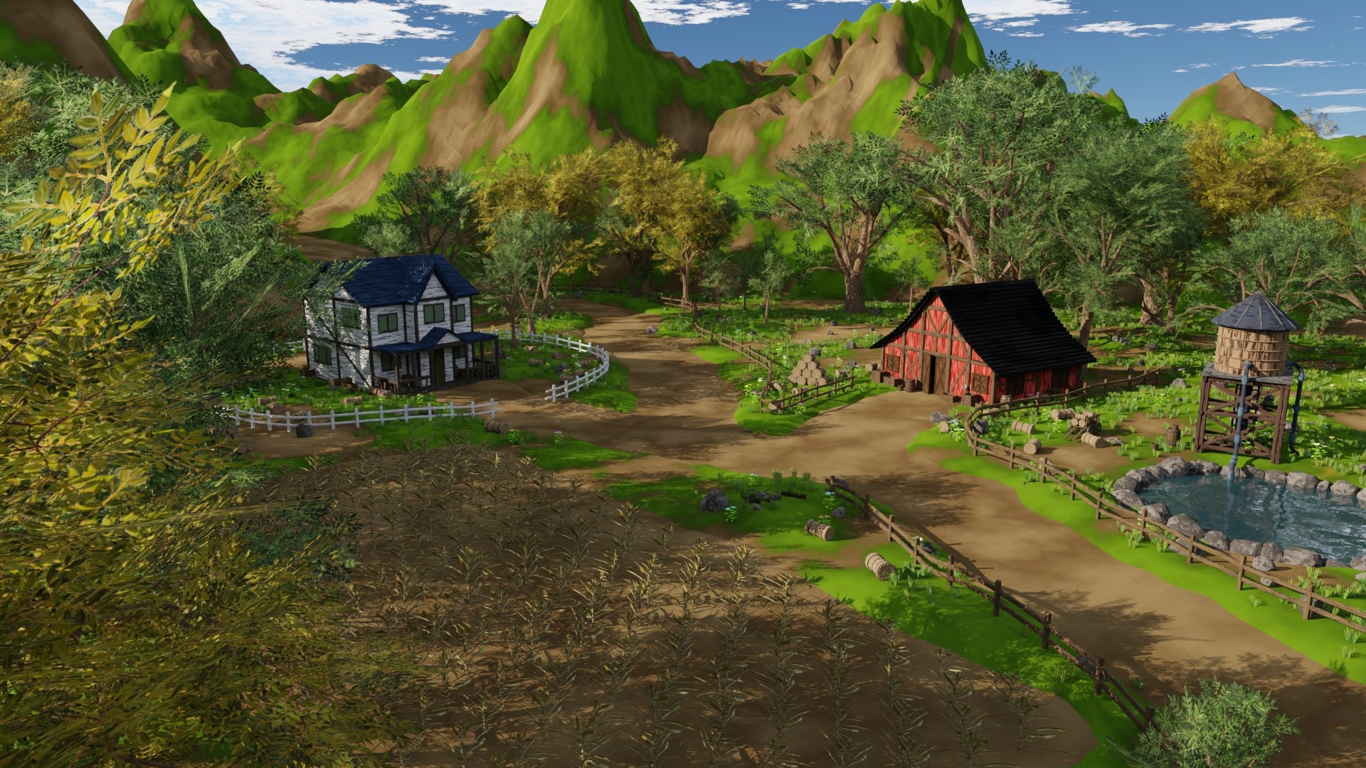 3D Model Farm Field - TurboSquid 2155568