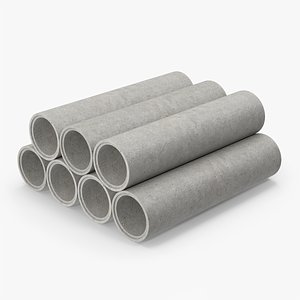 Concrete Pipes 3D model