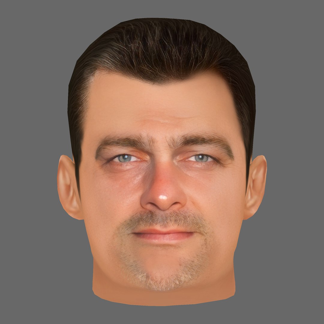 3D Ray Stevenson Head - Low Poly Head For Game - TurboSquid 2219396