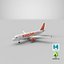 airbus a320 easyjet animation 3d model