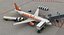airbus a320 easyjet animation 3d model