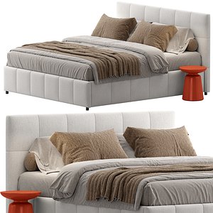 Vemmelev Double Bed by Jysk 3D model