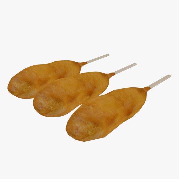 Corndog LOD set 3D model