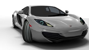 mclaren mp4 12c 3d model