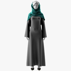 arab abaya 3D model