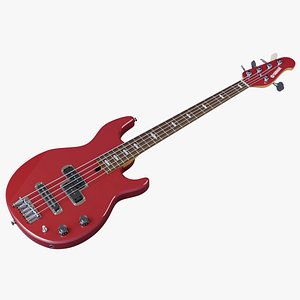 3D Yamaha Bass BB-415 Red model