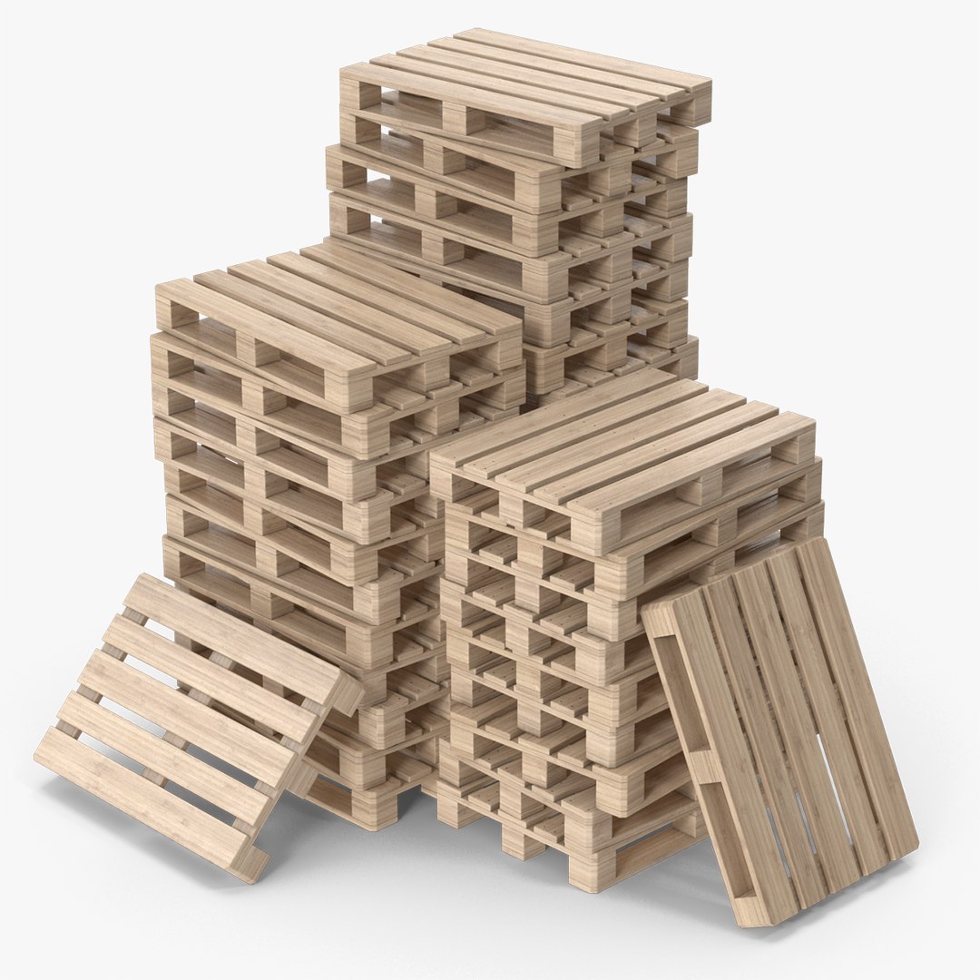 Stack Of Wooden Pallets Modelo 3D - TurboSquid 2020426