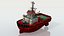 3D Fire Tug Boat