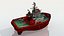 3D Fire Tug Boat