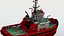 3D Fire Tug Boat