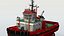 3D Fire Tug Boat