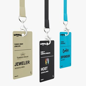 Event Access Identity Card 3D model