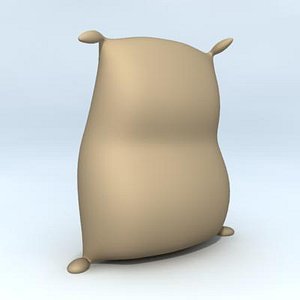 flour sack 3d model