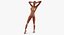 Female Muscular System Anatomy Rigged for Maya 3D Model