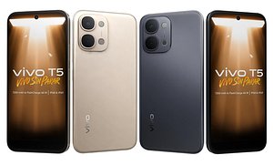 Vivo T5 Black And Gold 3D model