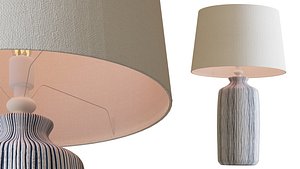 Blue Stripe Table Lamp 3D model