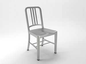 3D navy chair