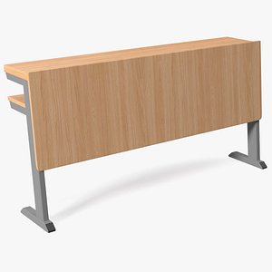 3D University Seating System Table For Three Seats