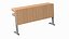 University Seating System Tisch für drei Sitze