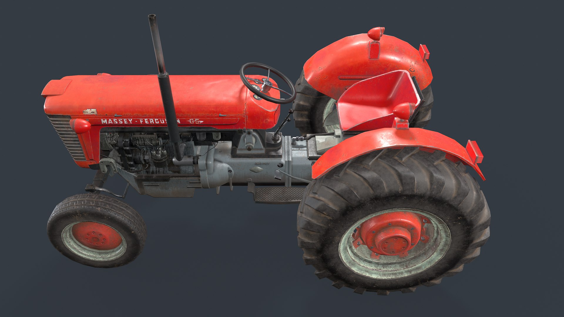 Tractor 65 3D - TurboSquid 1708420
