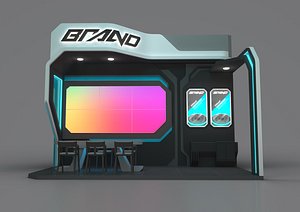 3D MINI BOOTH 03 model