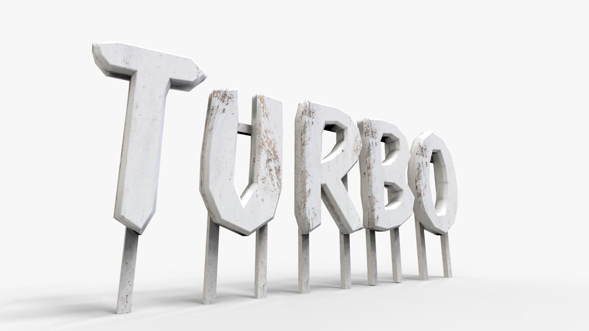 Alphabet Sign 3D Model - TurboSquid 1986137