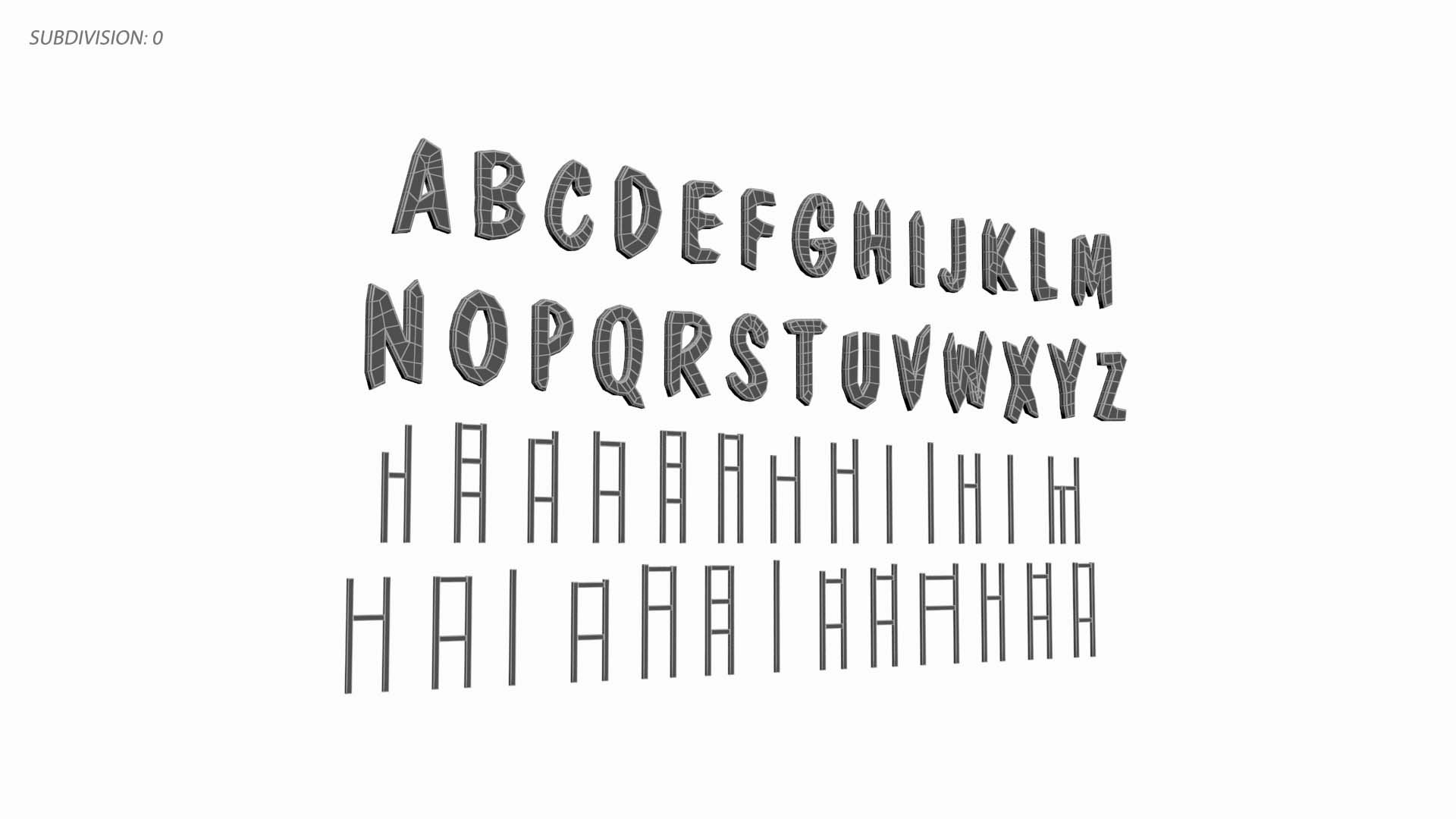 Alphabet Sign 3D Model - TurboSquid 1986137