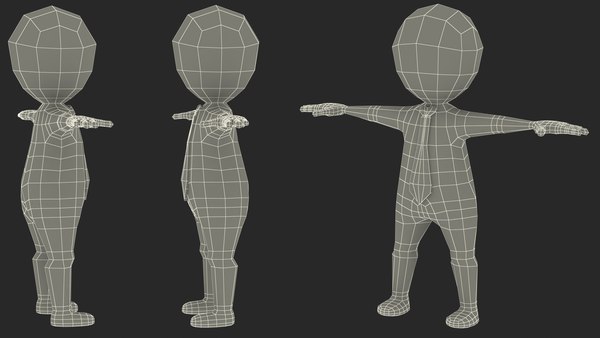 Stickman With Red Tie Rigged 3D model - TurboSquid 1893587