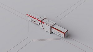 3D futuristic sci-fi weapon consept101 model