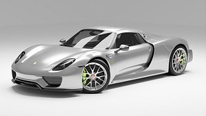 porsche 918 spyder rigged