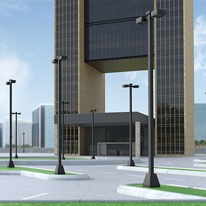 3D model Four Seasons Hotel Bahrain Tower Complex