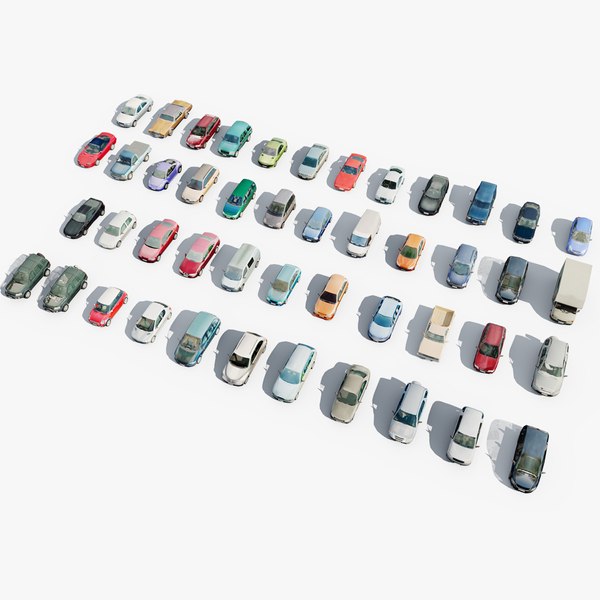 46 Cars Low Poly