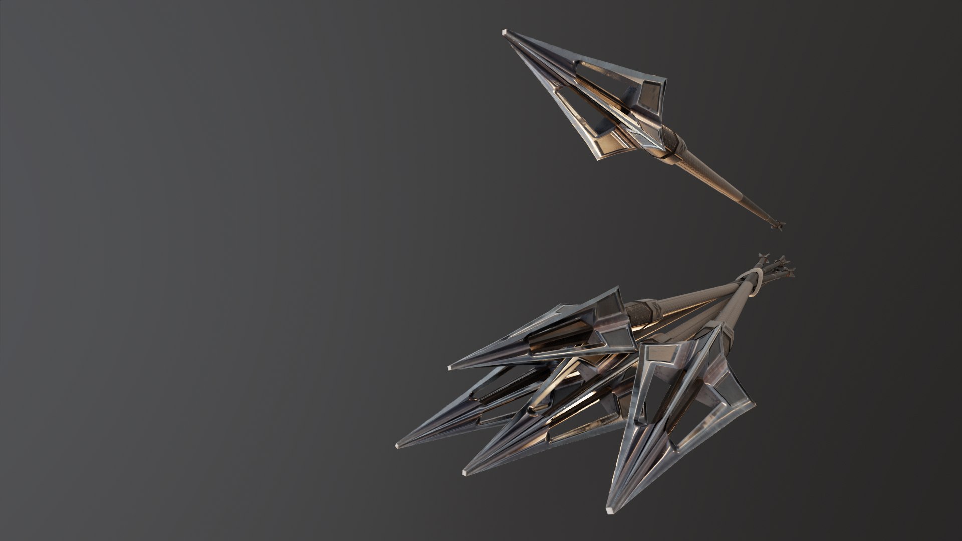 3D Sci-Fi Arrows Model - TurboSquid 2279160