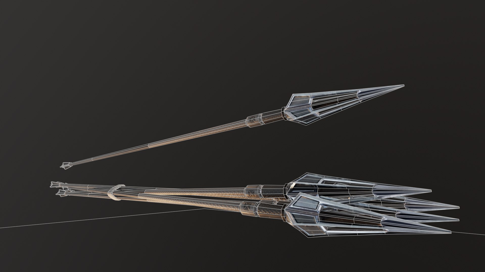 3D Sci-Fi Arrows Model - TurboSquid 2279160