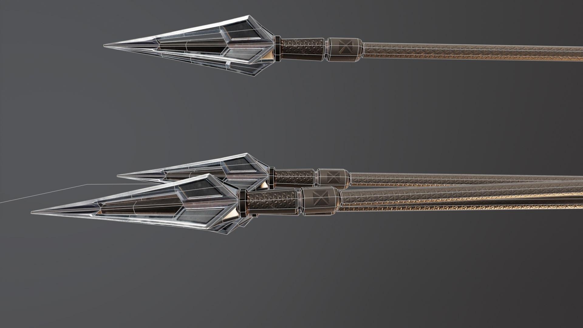 3D Sci-Fi Arrows Model - TurboSquid 2279160
