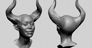 3D model Female Creature Head Collection