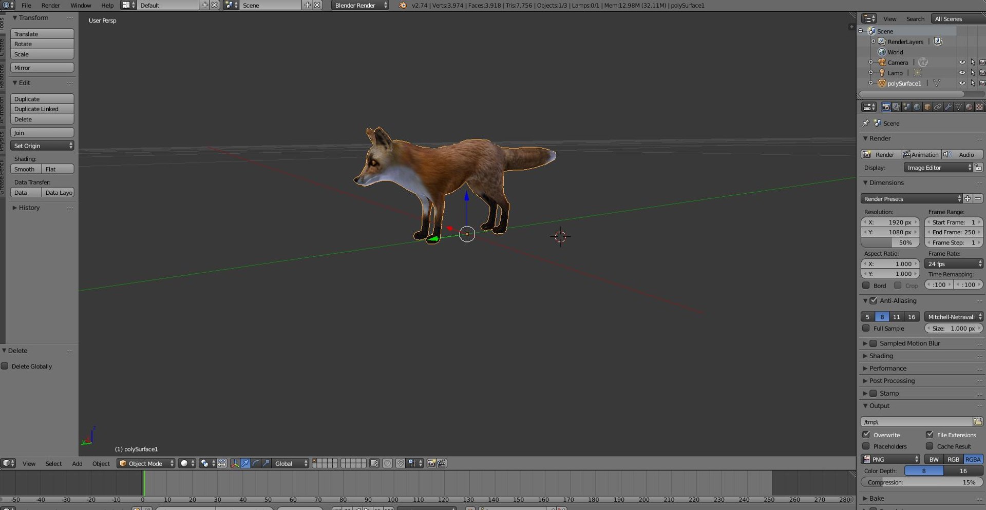 Fox Rigged 3D Model - TurboSquid 1205850