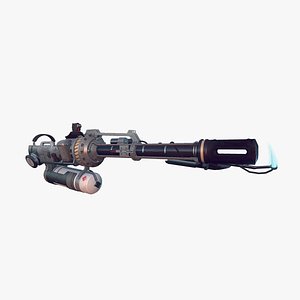 3d model flamethrower flame