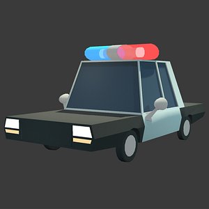 simple police car 3D model