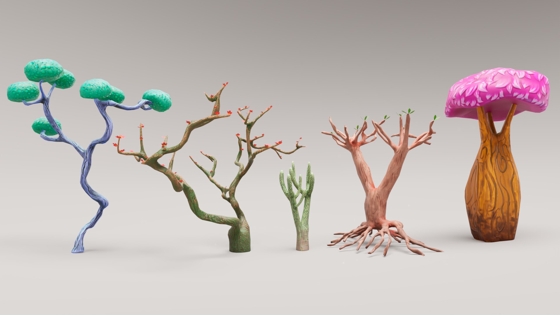 Trees Stylized Pack 3D - TurboSquid 2001161