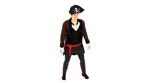 3D Pirate Male model