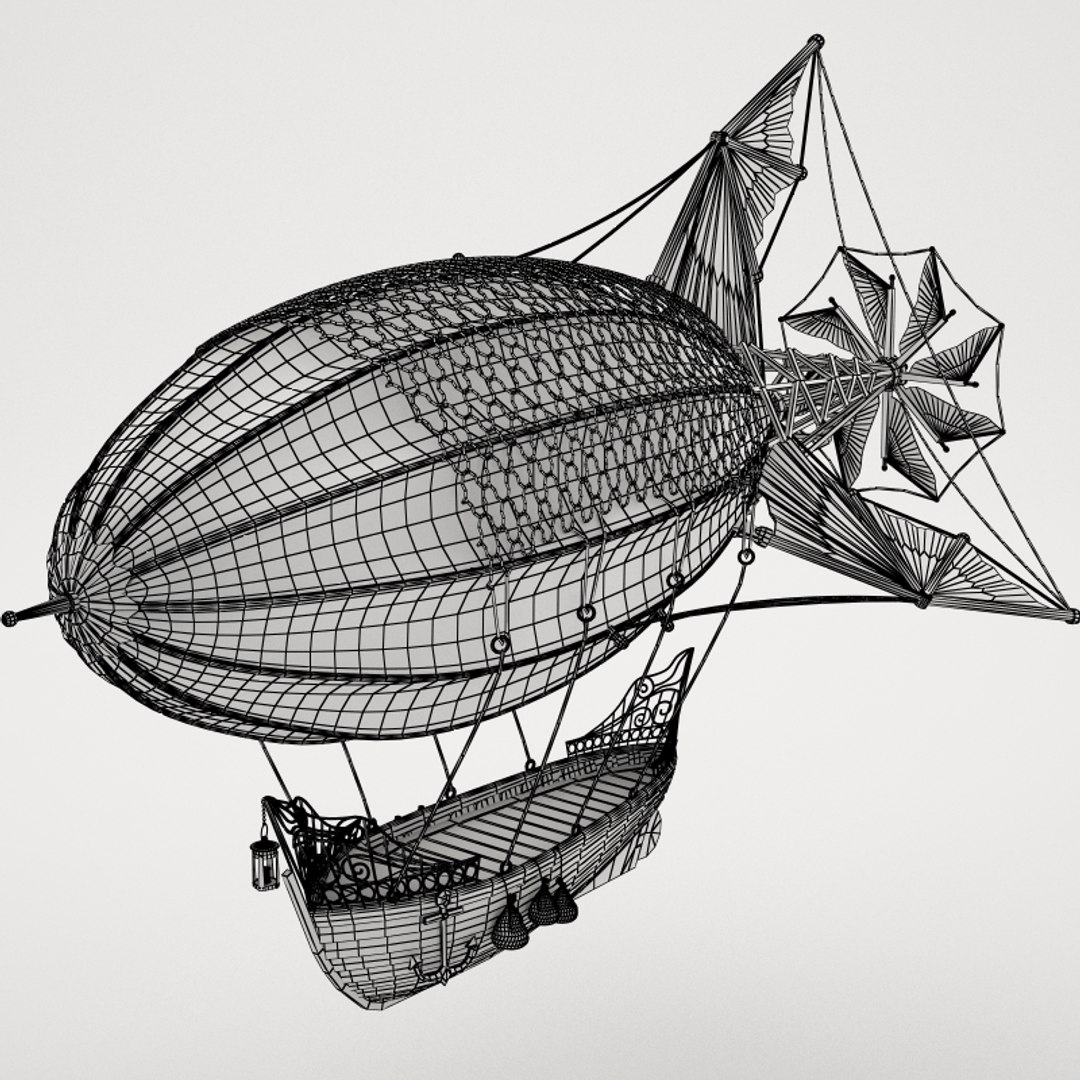 Airship 3d Obj