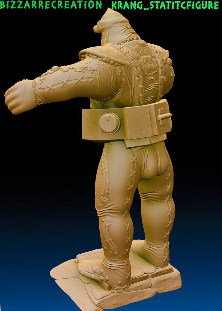 Krang Android Body Static Figure Model - TurboSquid 2221071
