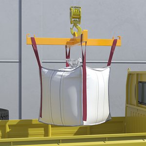 3D 1 Ton Bulk Bag with Lifting Frame