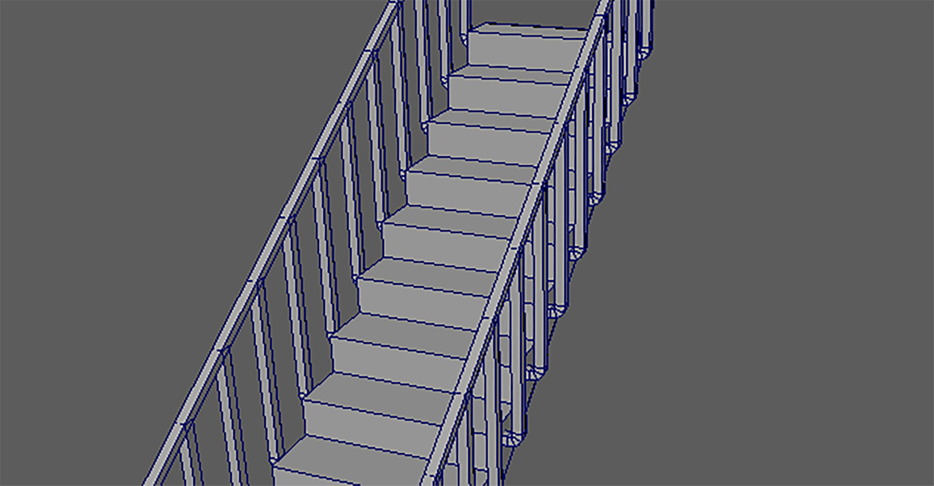 Stairs Polygons Materials Model - TurboSquid 1530312